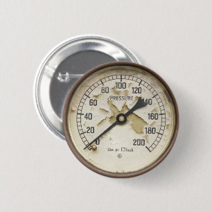 STEAM TRAIN 6 CM ROUND BADGE