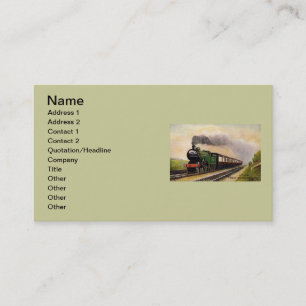 Steam Train Business Card