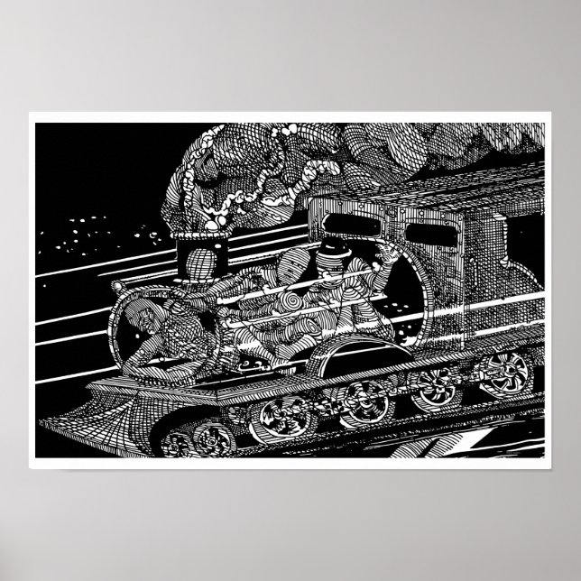 STEAM TRAIN BY BARRY COOKE POSTER (Front)