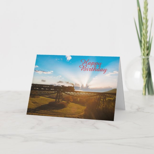 Steam Train Card (Front)