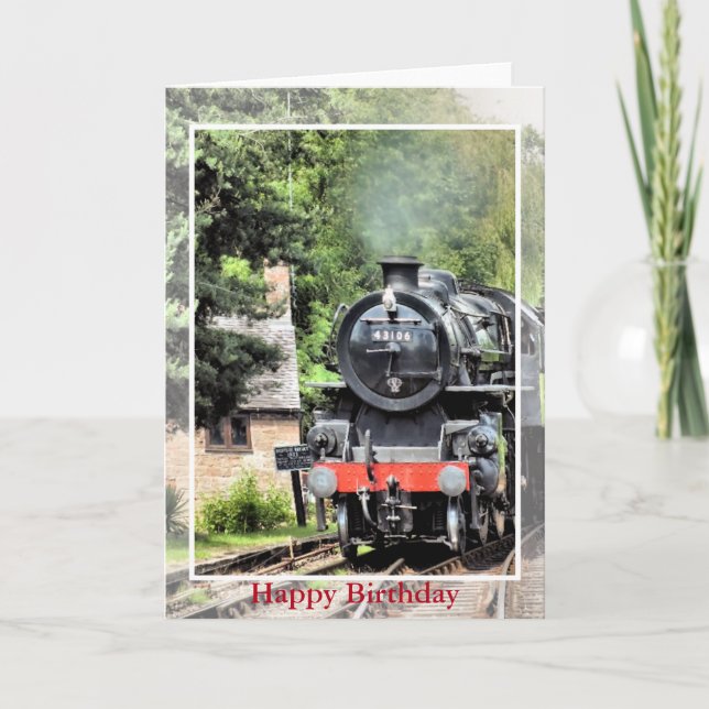 STEAM TRAIN CARD (Front)