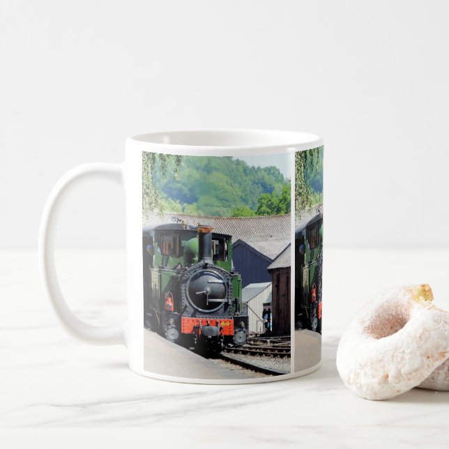 STEAM TRAIN  COFFEE MUG (With Donut)