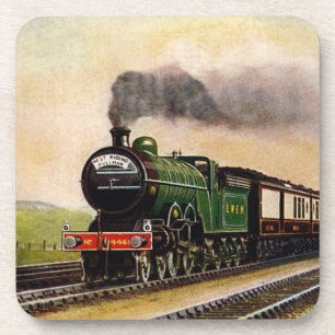 Steam Train Cork Coaster
