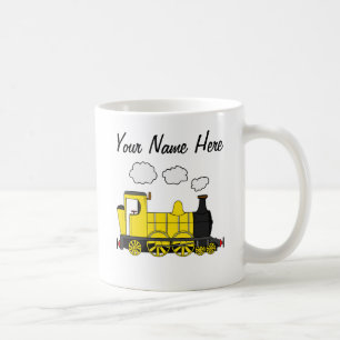 Steam Train Custom Mug Rail Enthusiast (Yellow)