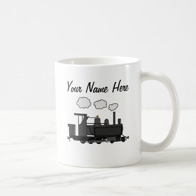 Steam Train Custom Mug Railroad Enthusiast Gift (Right)