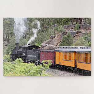 Steam train engine, Colorado 9 Jigsaw Puzzle