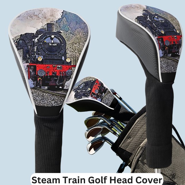 Steam Train Engine Locomotive in the Snow Golf Head Cover (Creator Uploaded)