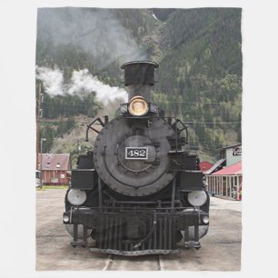 Steam train engine, Silverton, Colorado, USA 4 Fleece Blanket