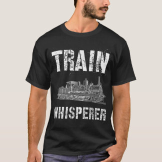 Steam Train Engineer Railfanning Model Railroad T-Shirt