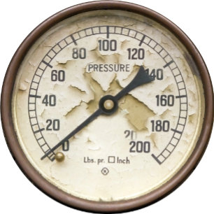 STEAM TRAIN GAUGE ROUND PAPER COASTER