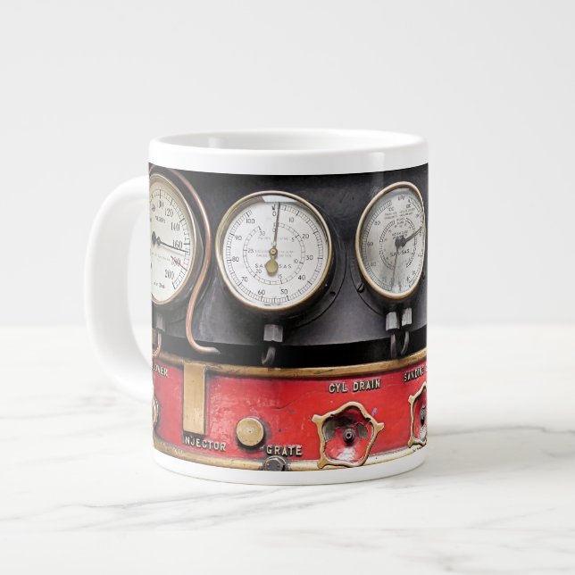 STEAM TRAIN GIANT COFFEE MUG (Front Left)