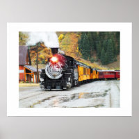 Steam train in Silverton