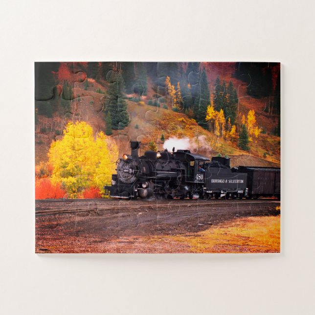 Steam train in Silverton USA Jigsaw Puzzle (Horizontal)