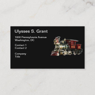 Steam Train Locomotive Engine Business Card