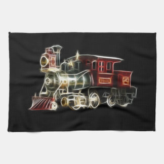 Steam Train Locomotive Engine Tea Towel