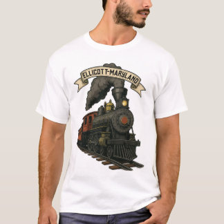 Steam Train Locomotive of Ellicott Maryland T-Shirt