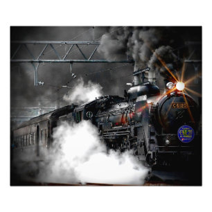 Steam Train Locomotive Photo Print