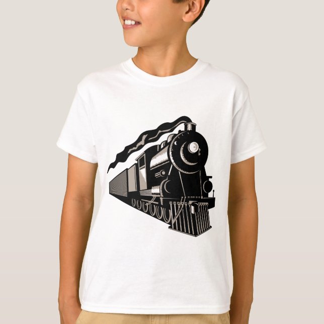 steam train locomotive vintage T-Shirt (Front)