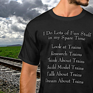 Steam Train Lover Fan - What I Do in Spare Time T-Shirt