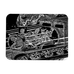 STEAM TRAIN MAGNET