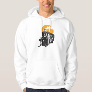 Steam Train Mens Hoodie