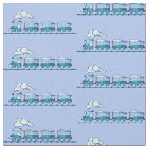 Steam Train on Light Blue 