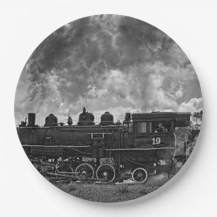 STEAM TRAIN PAPER PLATE