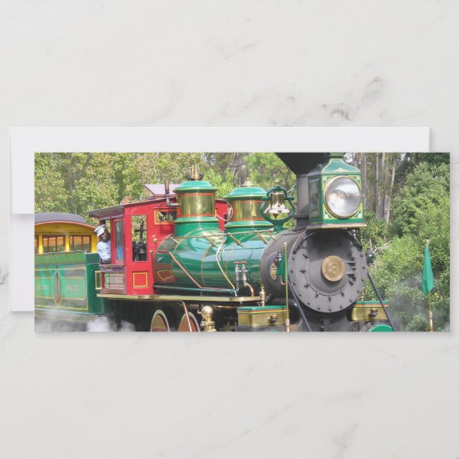 Steam Train Party Invitation (Front)