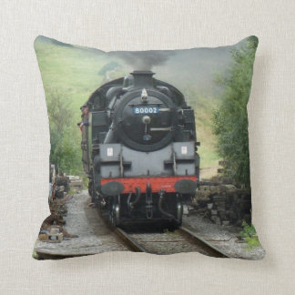 Steam Train Pillow Throw Cushion
