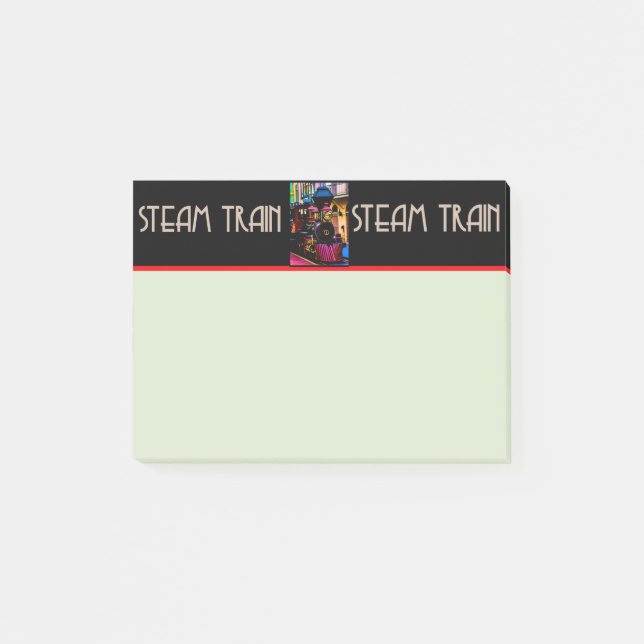 Steam Train Post-It Notes (Front)