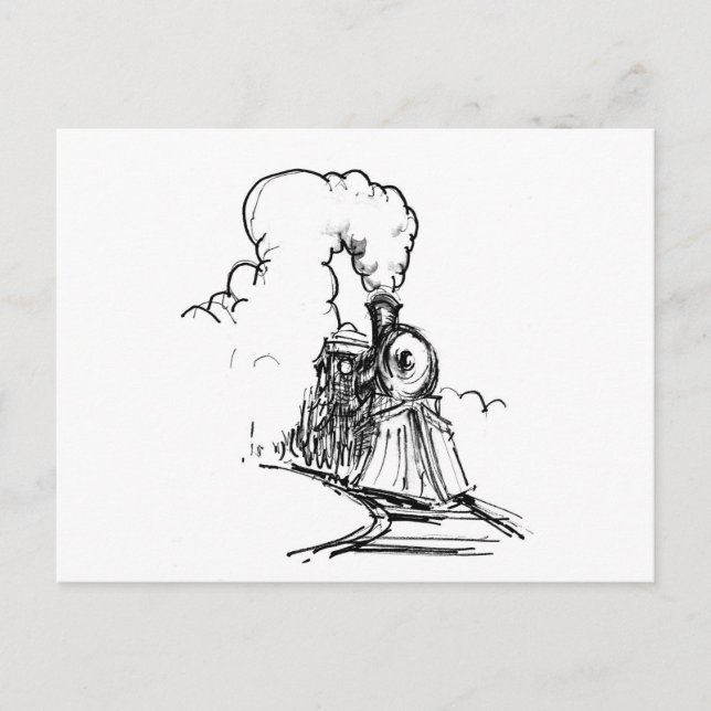 Steam Train Postcard (Front)