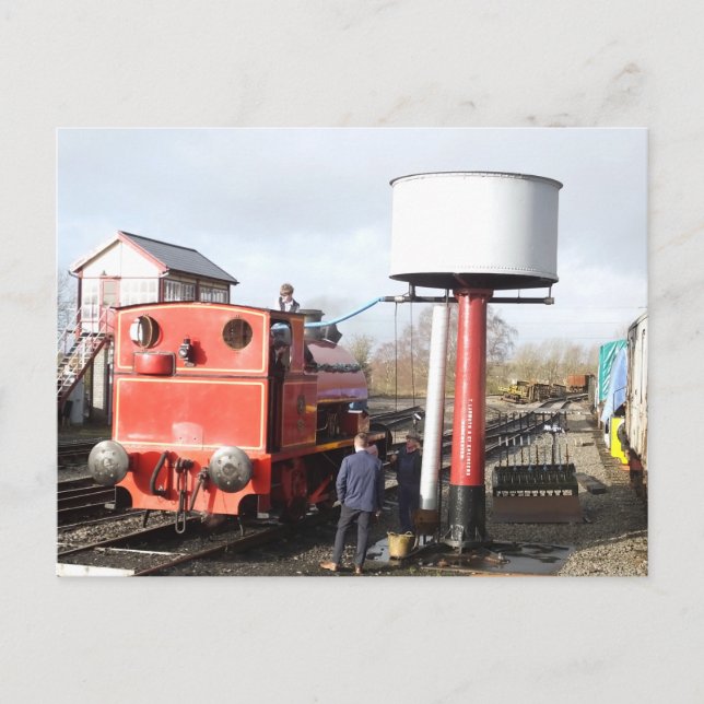 STEAM TRAIN  POSTCARD (Front)