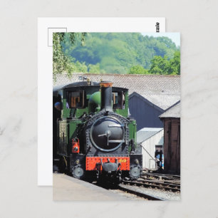 STEAM TRAIN POSTCARD