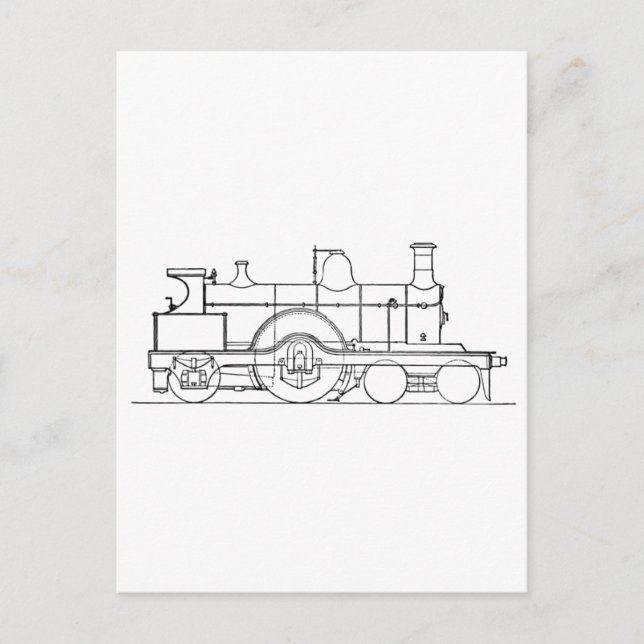 Steam Train Postcard (Front)