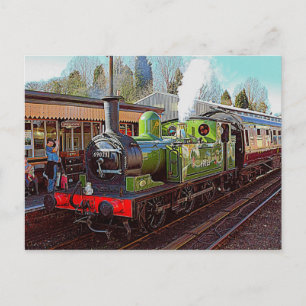 Steam Train Postcard