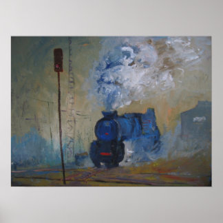 steam train poster