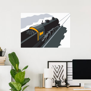 Steam Train Poster