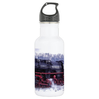 steam train railway locomotive station engine 532 ml water bottle