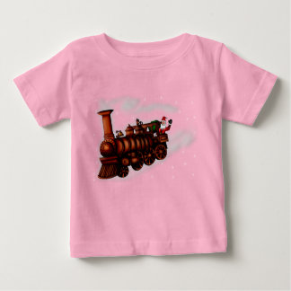 Steam Train Santa, babies Baby T-Shirt