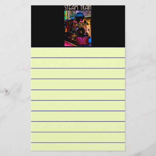 Steam Train Stationery (Front)