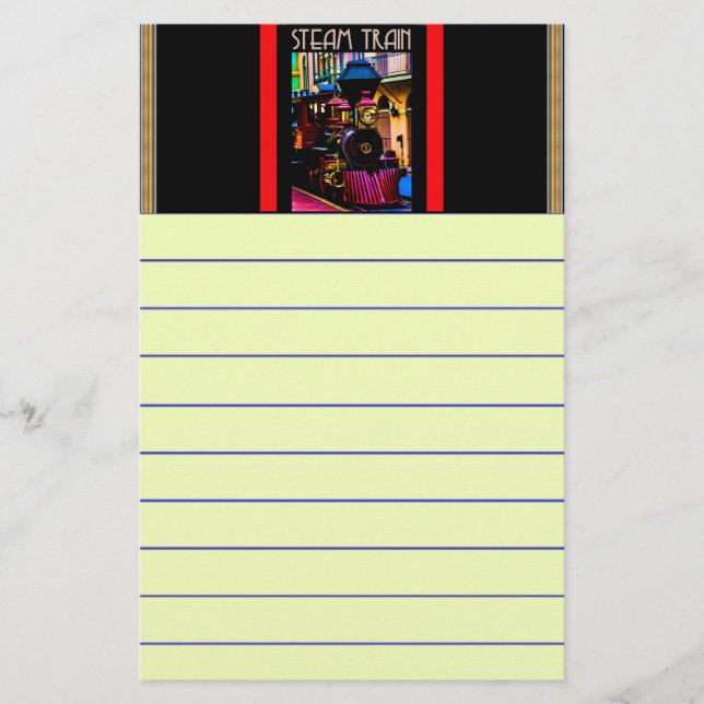 Steam Train Stationery (Front)