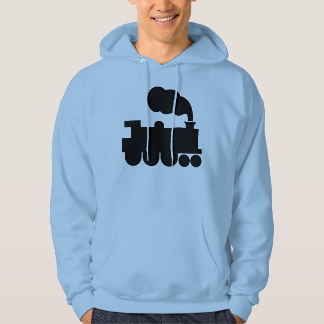 Steam Train Symbol - Black Hoodie (Front)