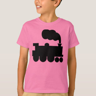 Steam Train Symbol - Black T-Shirt