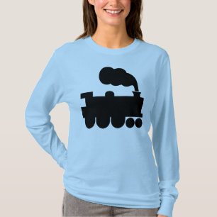 Steam Train Symbol - Black T-Shirt