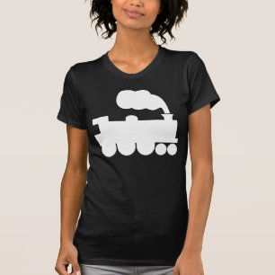 Steam Train Symbol - White T-Shirt
