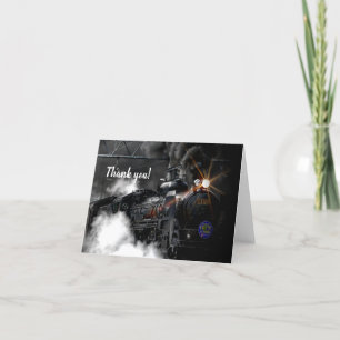 Steam Train Thank You Card