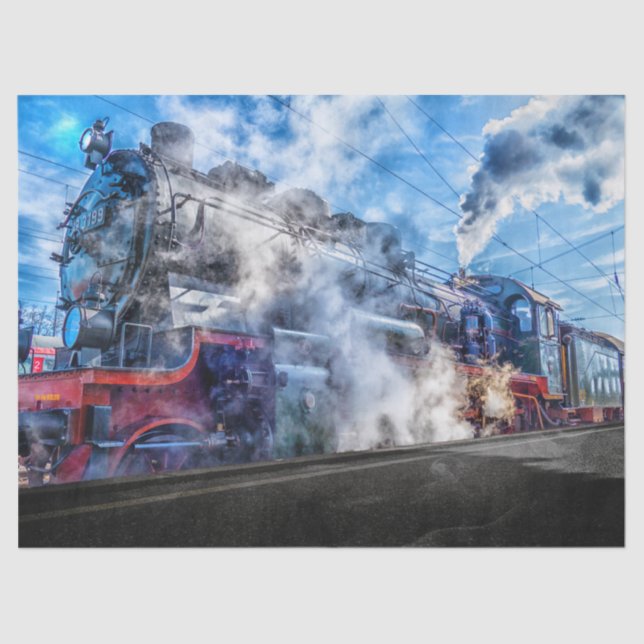 steam train tissue paper (Front)