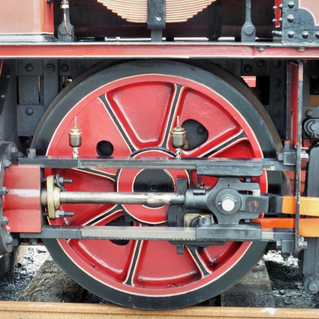 STEAM TRAIN TISSUE PAPER (A photographic design of the wheel from a steam train.)