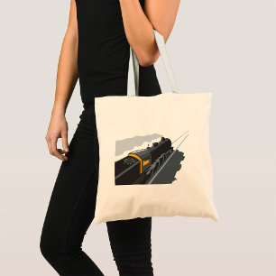 Steam Train Tote Bag