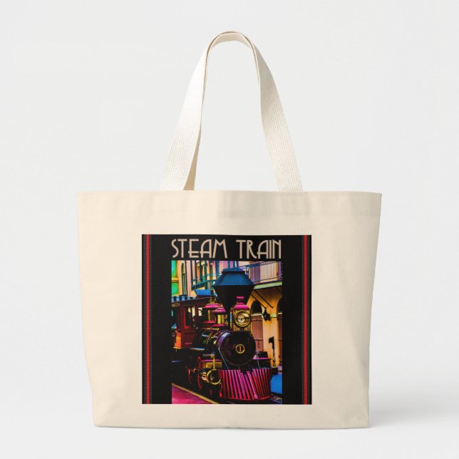 Steam Train Tote Bag (Front)